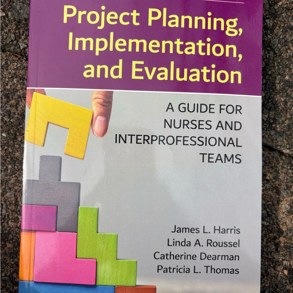 Project Planning, Implementation, and Evaluation — Purple & White Cover